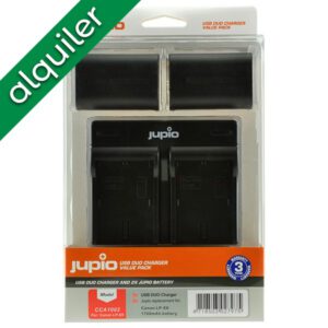 ALQUILER - Jupio CCA1002 - 2 baterías LP-E6 + cargador doble