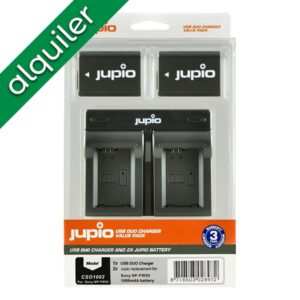 ALQUILER - Jupio CSO1002 - 2 baterías NP-FW50 + cargador doble