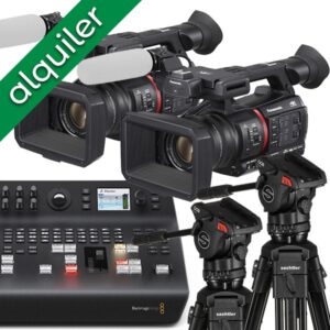 ALQUILER - Panasonic AG-CX350 - Kit de realización con 2 cámaras, trípodes, cableado y realización