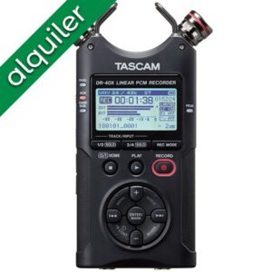 ALQUILER - Tascam DR-40X Grabador de audio digital