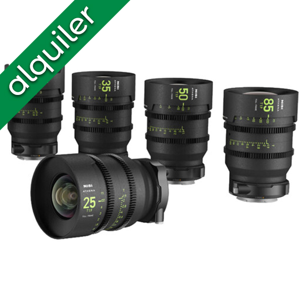 ALQUILER - Nisi Athena Prime Kit - 14, 25, 35, 50 y 85 mm con montura PL